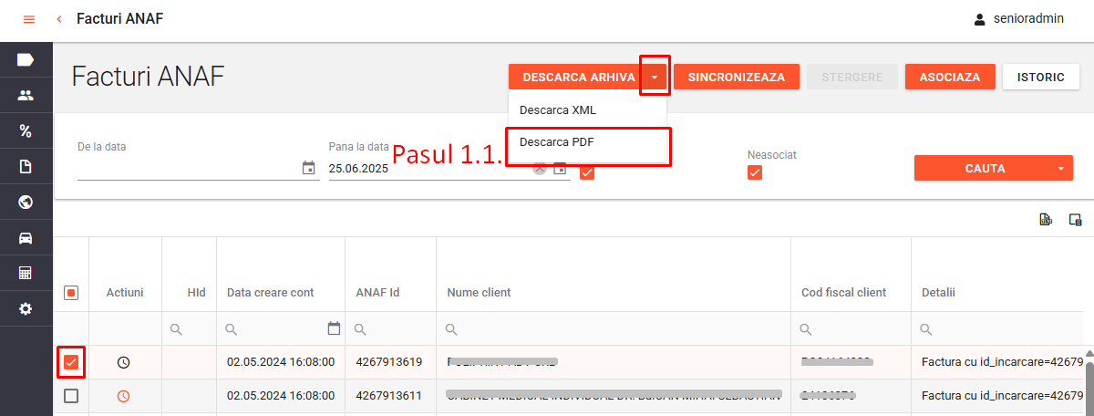 Descarca pdf pasul 1.1 e-factura clienti - Facturi ANAF.png